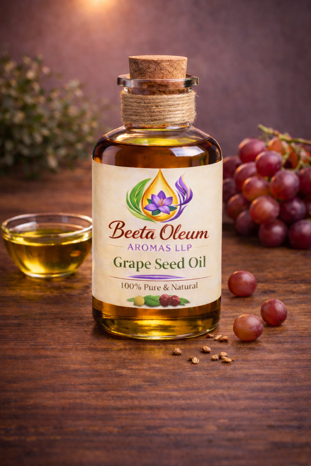 Grape Seed Oil Bottle